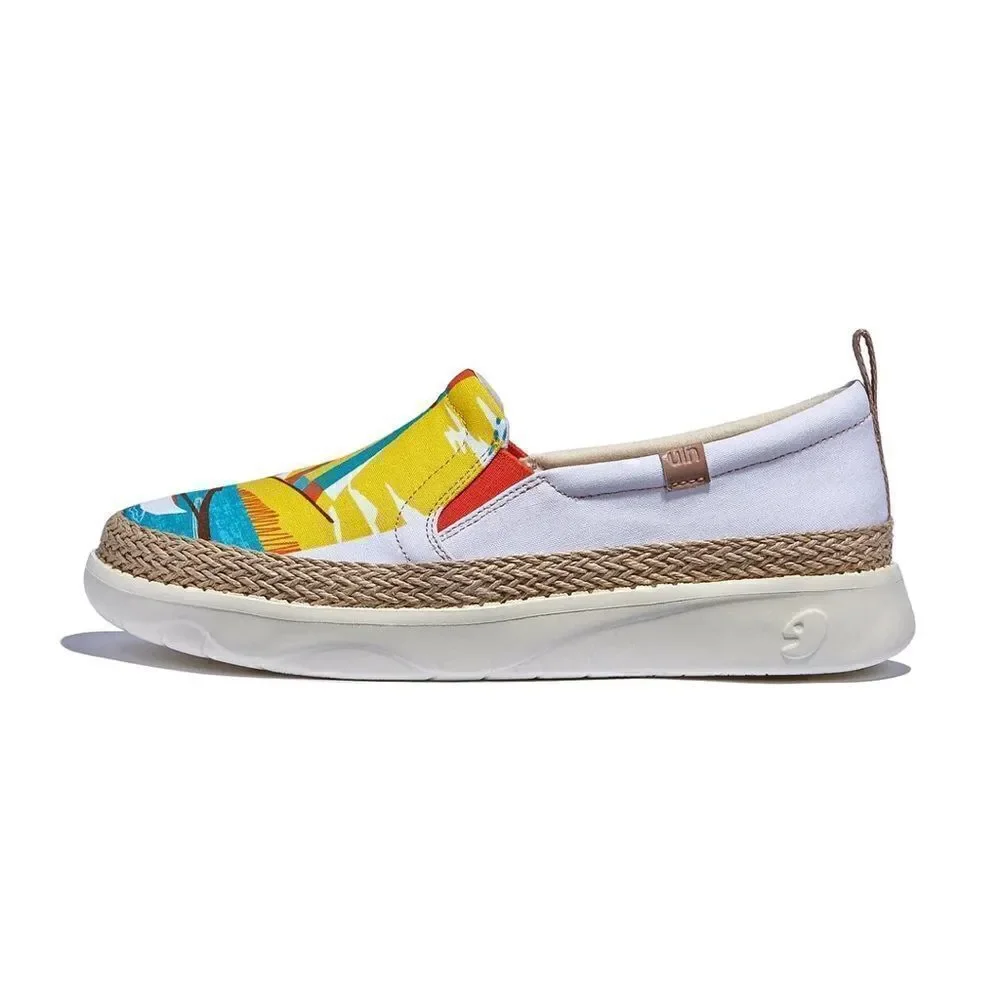 UIN Women's Loafers Slip On Casual Comfort Shoes (Surfing by Sea Tarragona) - Picture 2 of 8